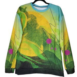 Funky Colorful Abstract Women's Crew Neck